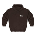 Mas Logo Unisex Heavy Full Zip Hooded Sweatshirt