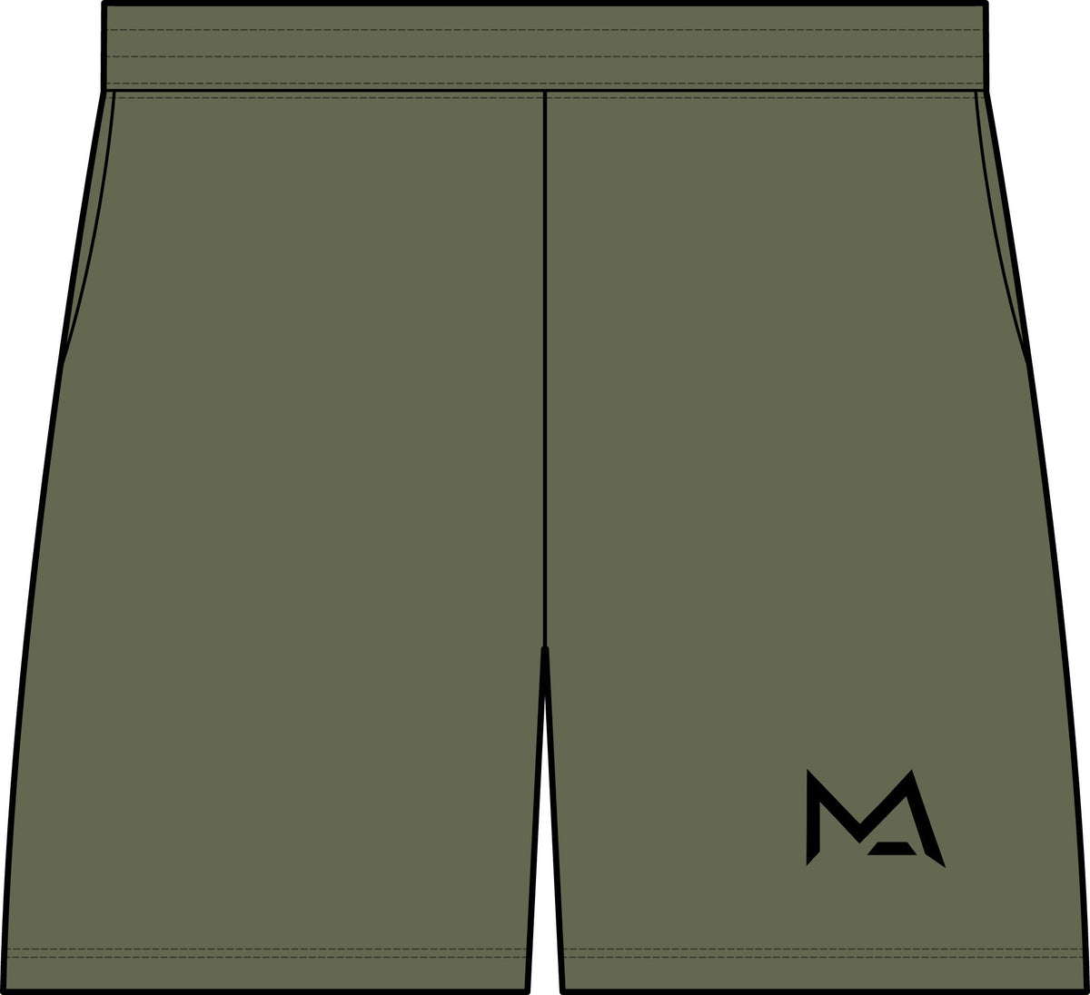 Mas Logo Comfortable Athletic Gym Shorts