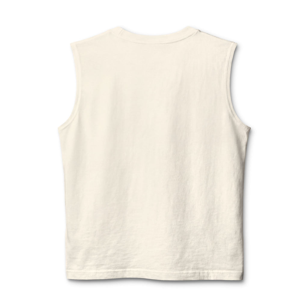 Minimal Crown Muscle Tank — Small Chest Logo Tank Top