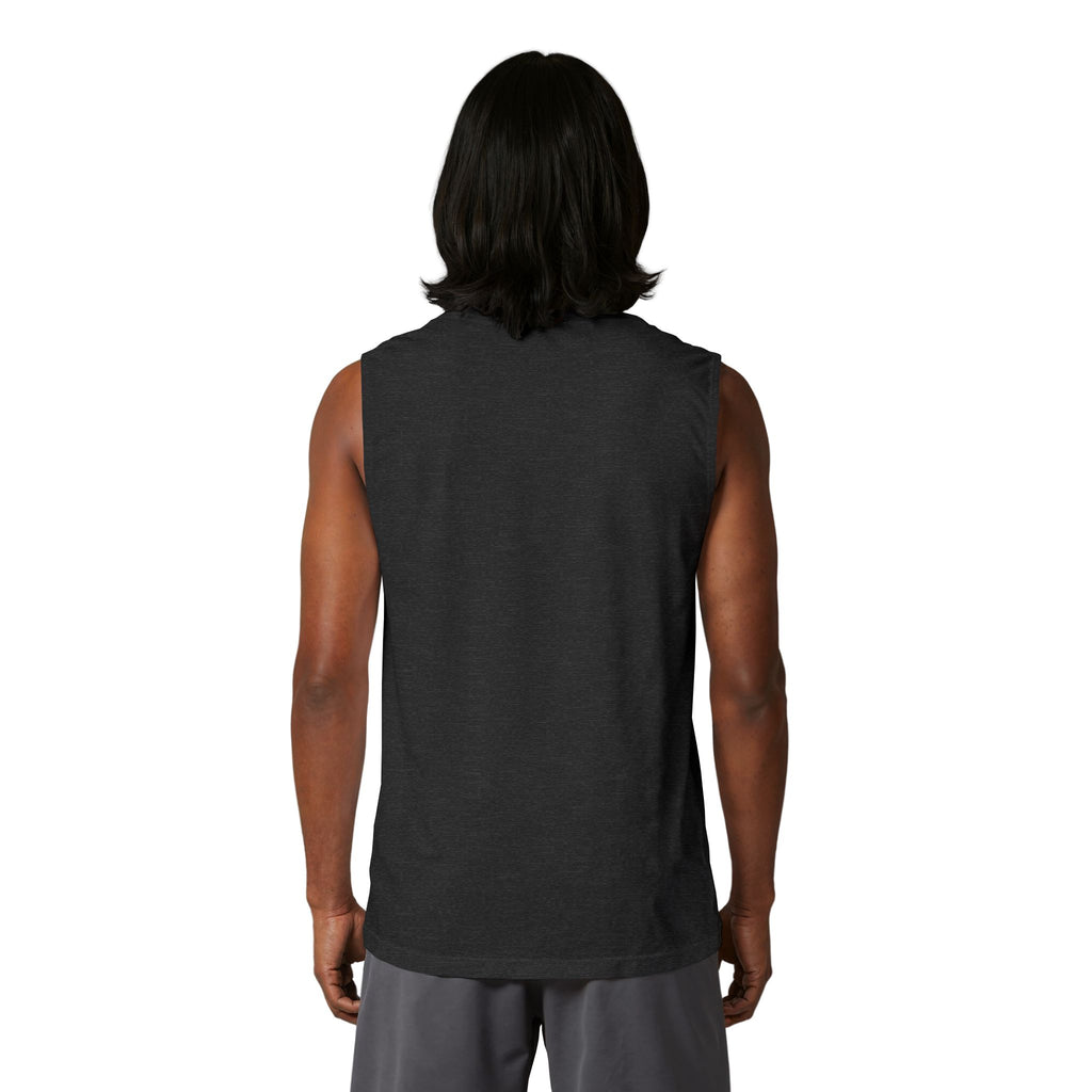 Minimal Crown Muscle Tank — Small Chest Logo Tank Top