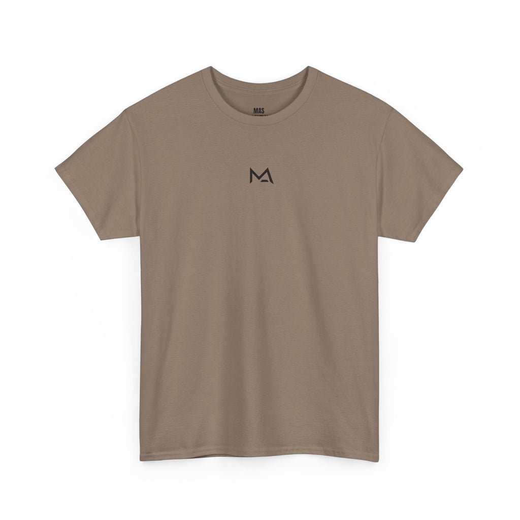 Mas Essential Logo and back print | Comfortable Heavy-Weight Tee