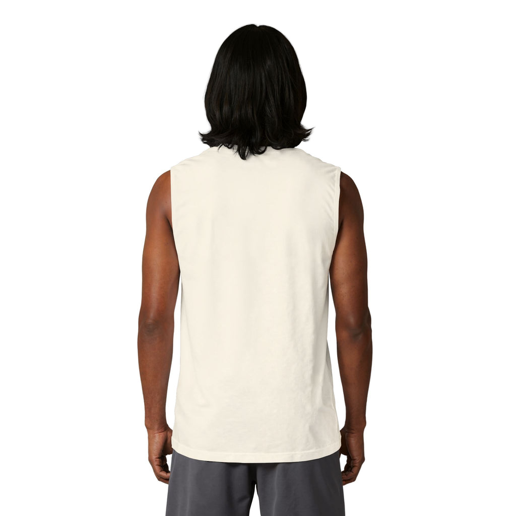 Minimal Crown Muscle Tank — Small Chest Logo Tank Top